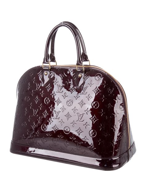 louis vuitton vernis clutch bag|louis vuitton black alma bag.